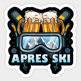 Apres Ski I Mountain Skiing I Jagatee Beer Sticker